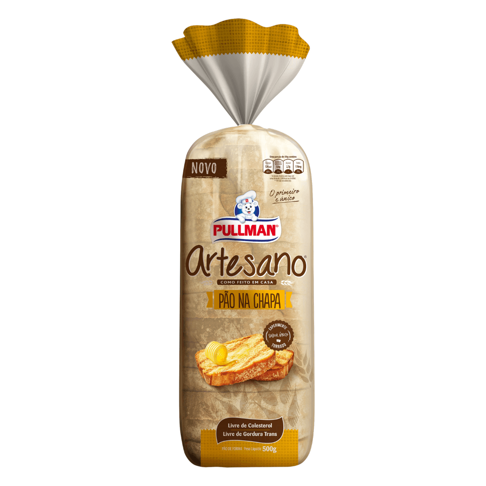 Pão Na Chapa Pullman Artesano 500g